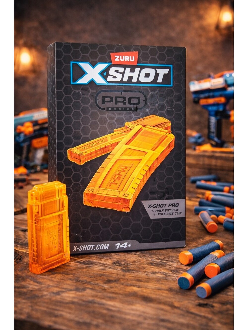 ZURU X-Shot Pro Series Clip Set 36753 Half & Full Size Magazine Nerf Compatible